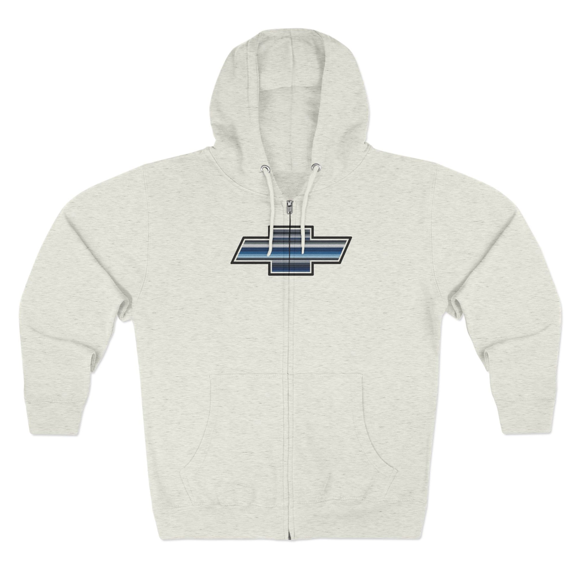 Chevrolet-Inspired Unisex Zip Hoodie, Casual Wear, Gift for Car Enthusiasts, Everyday Comfort, Layering Essential