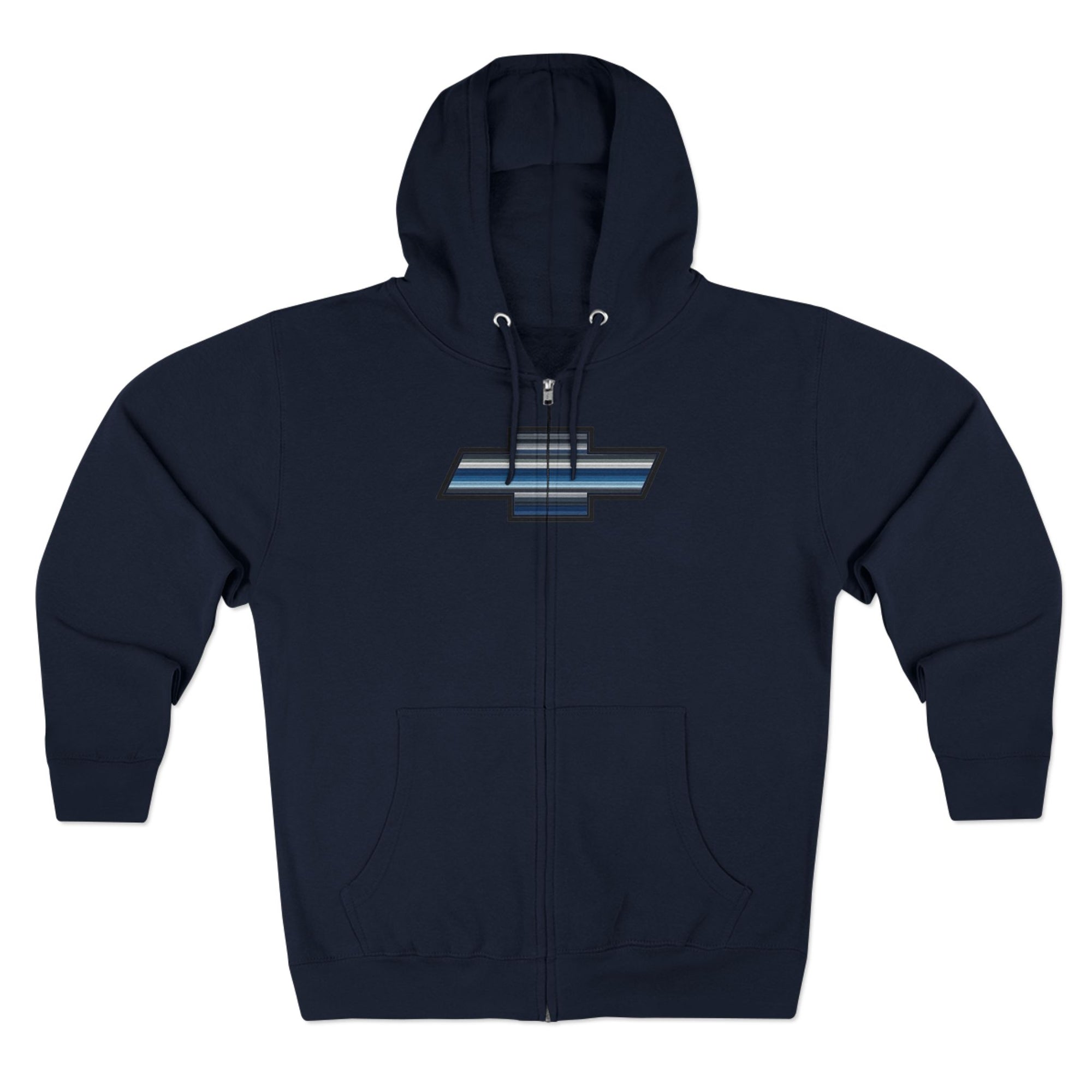Chevrolet-Inspired Unisex Zip Hoodie, Casual Wear, Gift for Car Enthusiasts, Everyday Comfort, Layering Essential