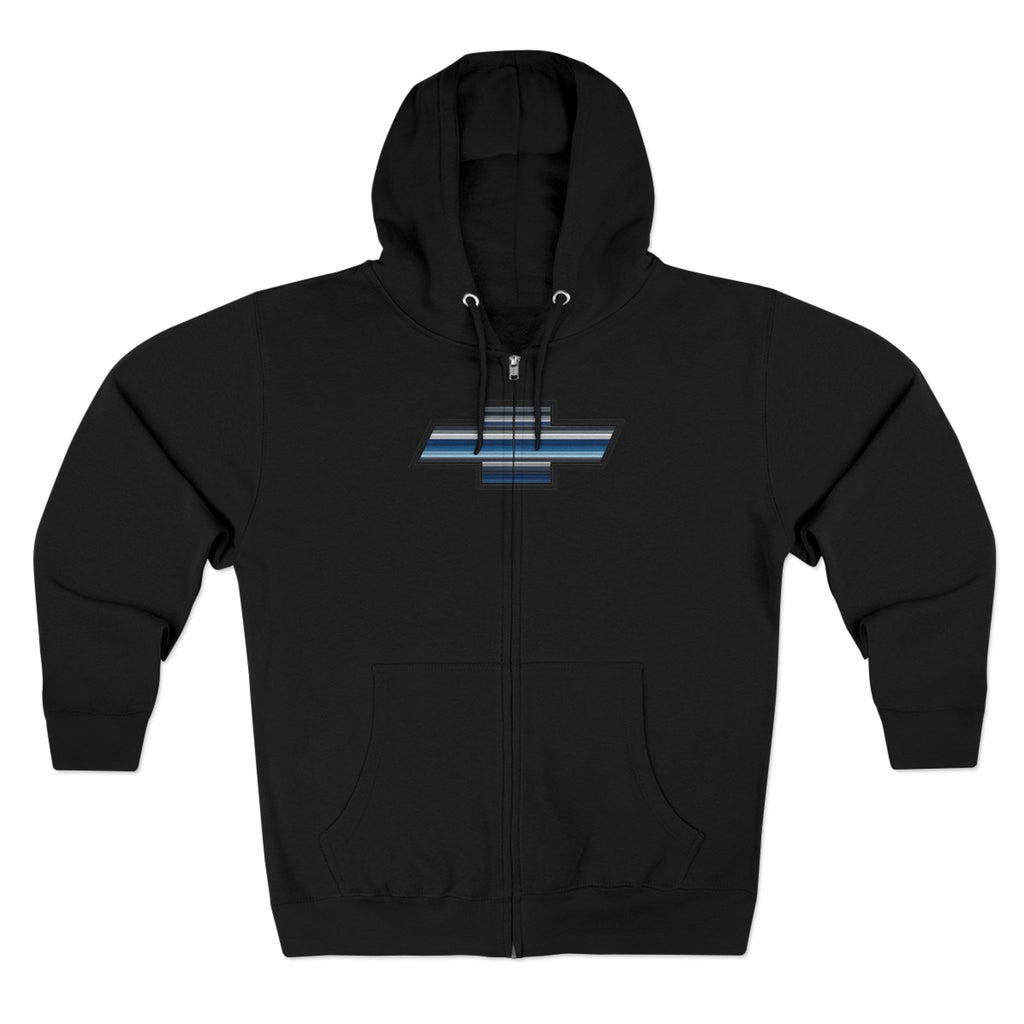 Chevrolet-Inspired Unisex Zip Hoodie, Casual Wear, Gift for Car Enthusiasts, Everyday Comfort, Layering Essential