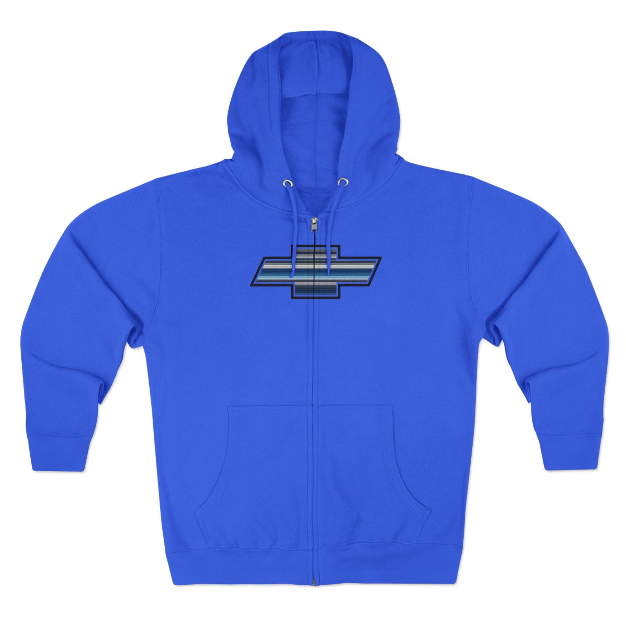 Chevrolet-Inspired Unisex Zip Hoodie, Casual Wear, Gift for Car Enthusiasts, Everyday Comfort, Layering Essential