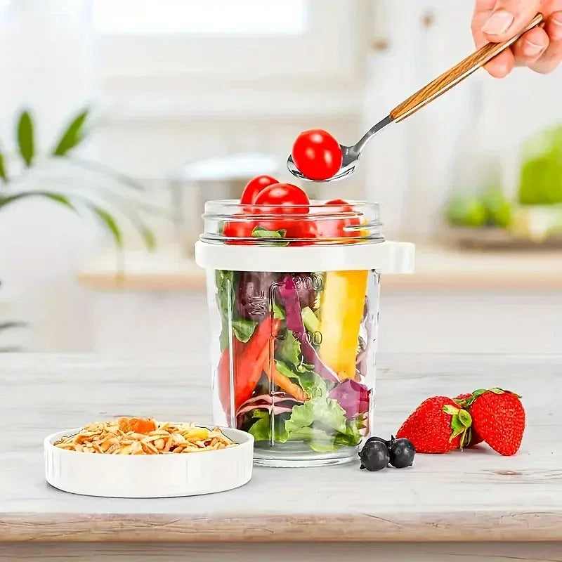 Lid Glass Jar and Spoon